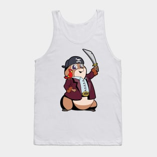 Captain Hamster - Pirate Gold Hamster Tank Top